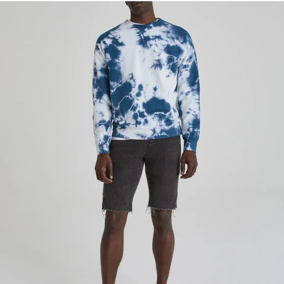 adriano goldschmied elba crewneck in kalos navy - Picture 3 of 10